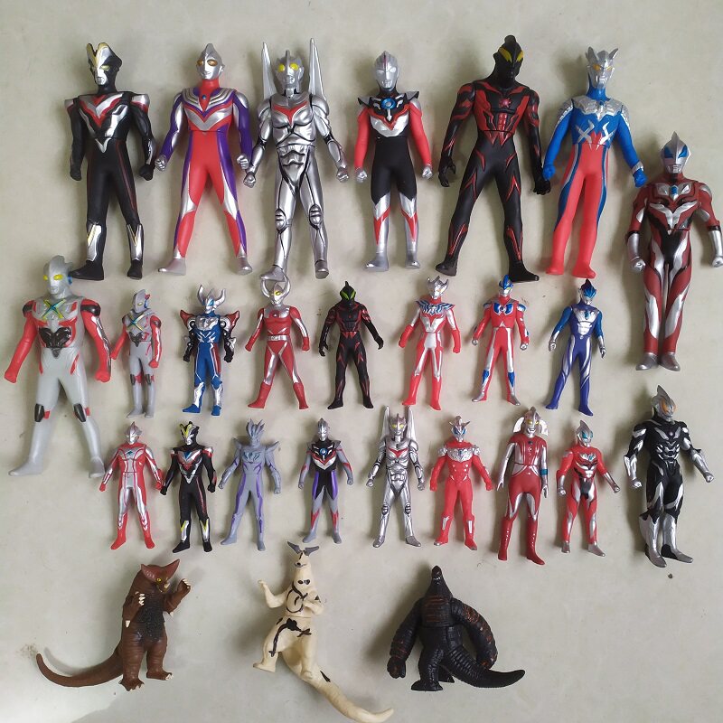 2019新品诺亚奥特曼软胶人偶 贝利亚迪迦欧布赛罗玩具 雷德王怪兽