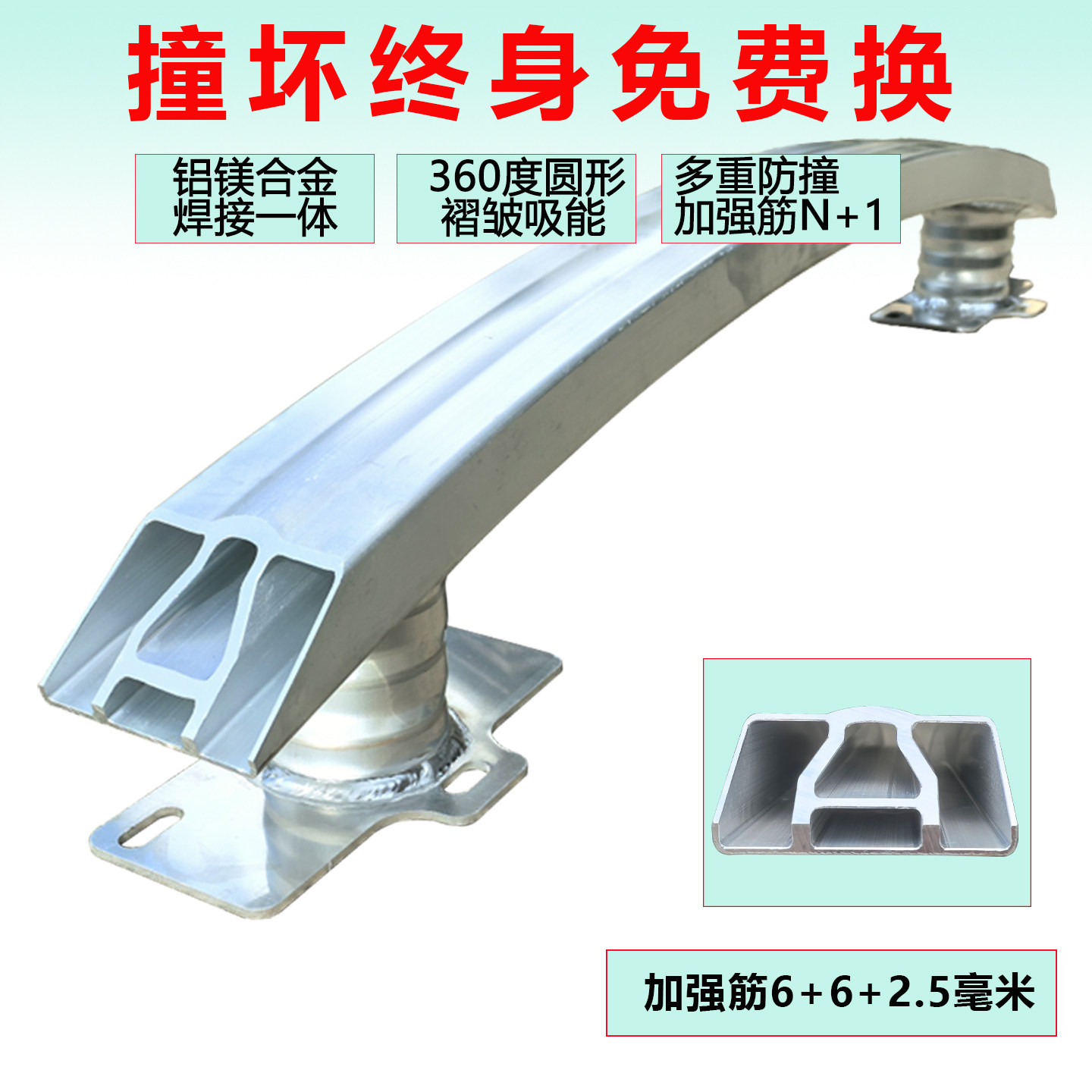 适用于吉利缤瑞星瑞星越L帝豪GL防撞梁帝豪GS保险杠防撞钢梁加厚