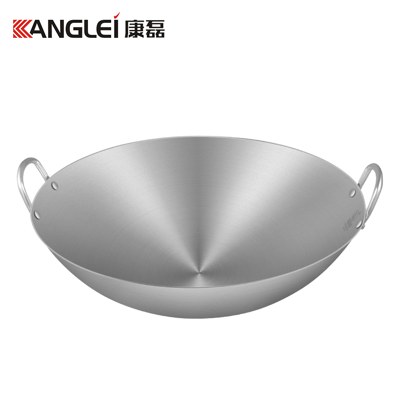 康磊大炒锅圆底双耳饭店加厚