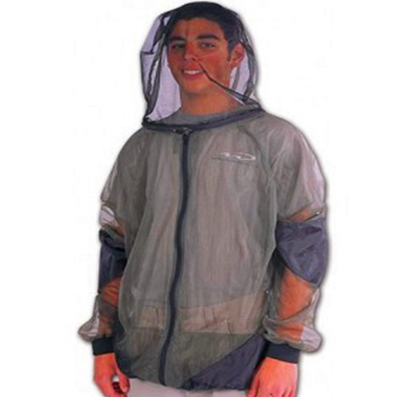 防蚊防虫衣服钓鱼夜钓野营旅游网布夏季超轻裤子渔具帽子3085上衣