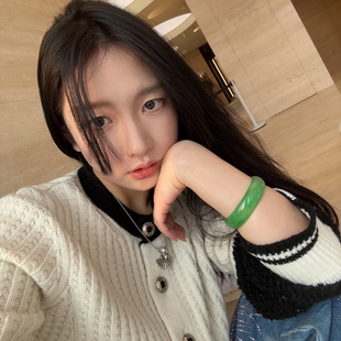 BUYER 打底毛衣女针织开衫 白色圆领长袖 hja 日娜高奢20XXASIA