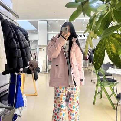 25冬高智风粉色减龄羽绒服冲锋衣