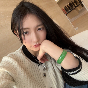 BUYER 圆领撞色小香风针织开衫 秋冬季 女 hja 日娜高奢20XXASIA