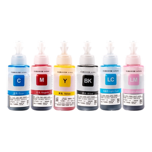 适用爱普生原装墨水674六色L805L801L1800L800L810L850 R330 R230 270 1390 T50黑色彩色打印机连供673补充装