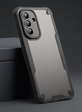 适用三星A56全包边A26磨砂手机壳Galaxy三星A16气垫A36电话5G防摔滑PC硬背TPU软边半透明精小孔外壳子保护套