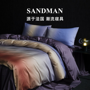 Sandman冬日流光四件套轻奢高级长绒棉全棉纯棉被套床上床笠床品