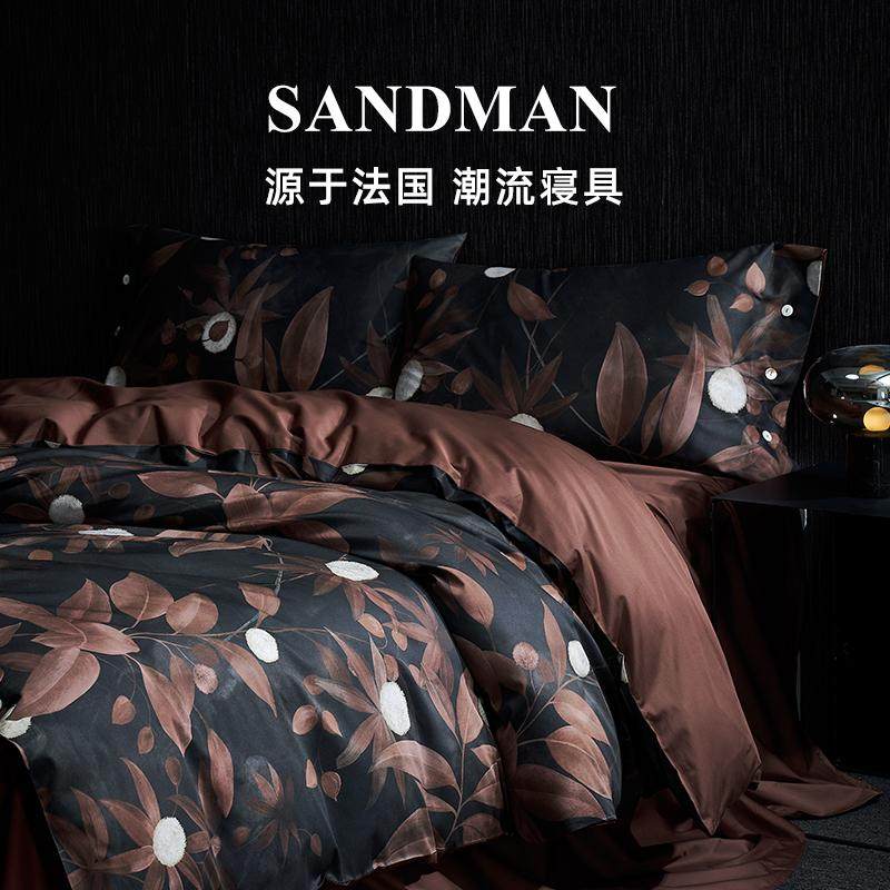 SANDMAN中古高级贡缎四件套春夏100S长绒棉全棉纯棉被套床单床品,床上用品,床品套件/四件套/多件套,淘宝优惠券,粉丝福利购,淘宝优惠卷