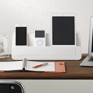 日本插座收纳盒电源开关防儿童电线理线盒保护盒桌面翻盖整理盒子