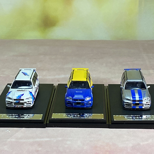 SW1:64 Stagea R34 GT-R Wagon spoon  瓦罐 合金车 汽车 模型