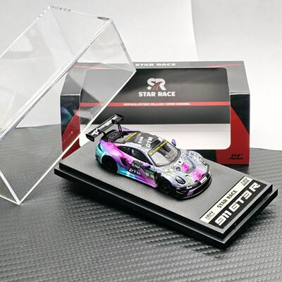 【现货秒发】STARRACE 1:64 SR保时捷911 GT3彩色涂鸦9号合金车模