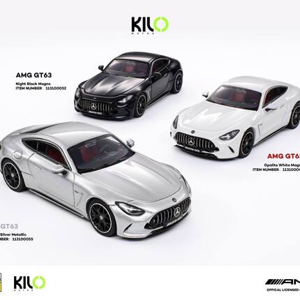 新品 Kilo 1:64 Mercedes-奔驰 AMG GT63 收藏摆件合金汽车模型