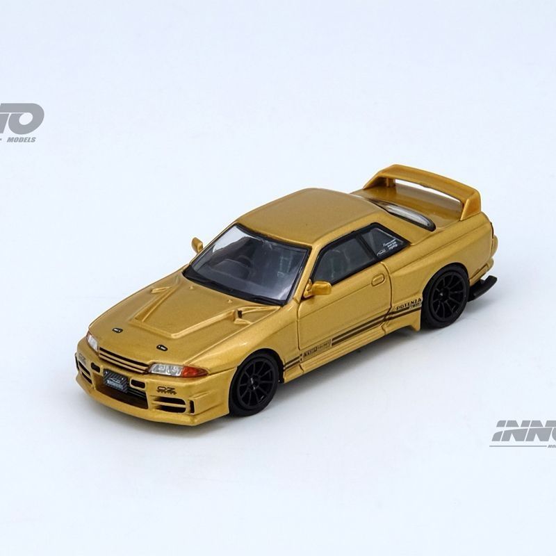INNO 1:64 日产 TOP SECRET BNR32 GTR 650R 金色 合金汽车模型