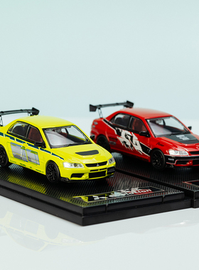 Speed GT 1/64三菱 蓝瑟 EVO IX 9代 FNF速激绿色 合金汽车模型
