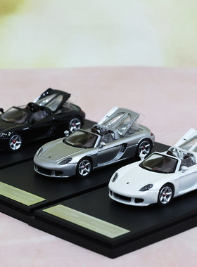 Funny Model FM限量版1:64 Carrera GT 引擎盖可开带顶篷汽车模型