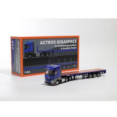 GCD 1:64 奔驰Mercedes Actros GigaSpace 三轴拖头重卡汽车模型