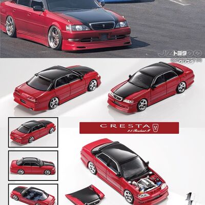 丰田基先达CRESTA 2.5 Prevalent G 开盖版 Mortal 1:64 合金车模