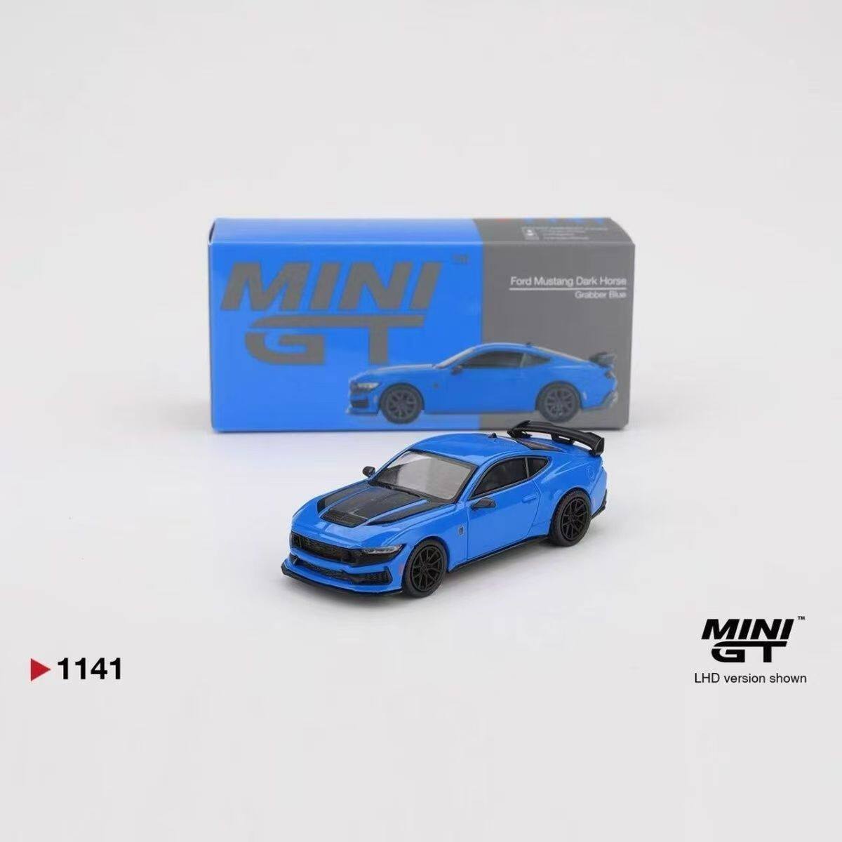 MINI GT 1:64 福特野马 Mustang Dark Horse 2024 收藏车模 #1141