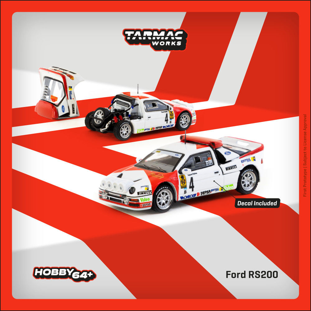 TW 1:64 福特Ford RS200 合金车模