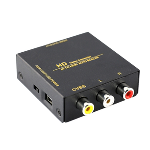 悦智人心AV转HDMI转换器三色线机顶盒接电视机显示器接口高清线1080p输出dvd跳舞毯小霸王游戏机模拟视频cvbs