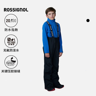 ROSSIGNOL2526款金鸡儿童滑雪裤单双板防风疏水保暖可拆卸背带裤