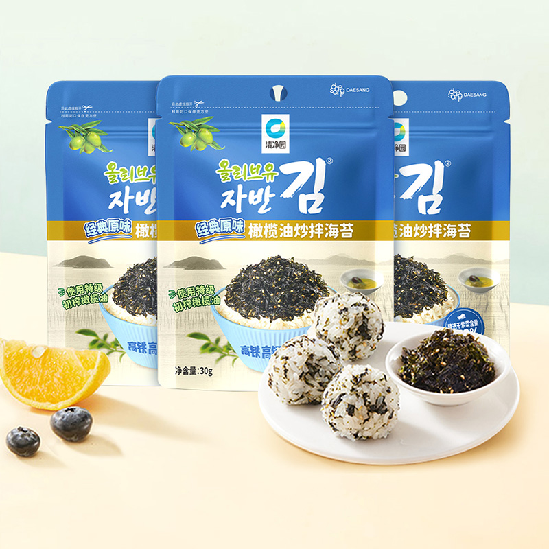 【李佳琦直播间】清净园原味橄榄油炒拌海苔30g拌饭海苔碎包饭