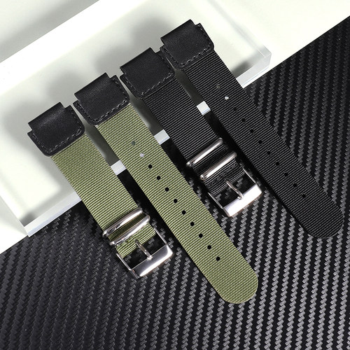 代用卡西欧ae1200wh帆布表带1300