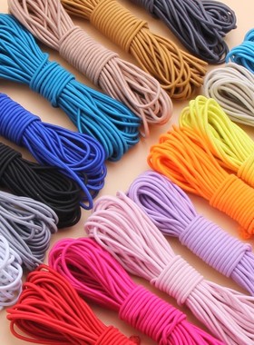 松紧带高弹力耐用裤子头腰橡皮筋专用宽细扁松婴儿童黑色收伸缩绳