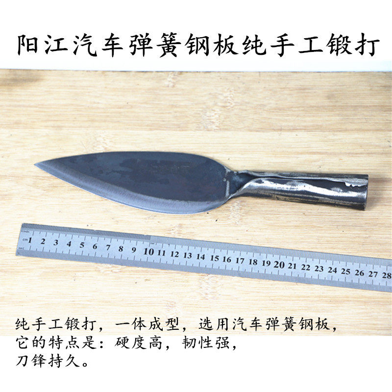 开蚝刀牡蛎刀开贝壳海鲜刀锻打刀开耗刀开蚝工具扇贝刀烧烤刀