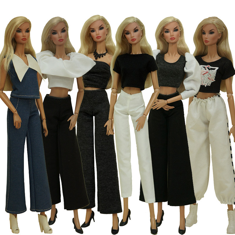 满58元包邮 芭芘娃娃运动套装衣服30CM娃娃服装配件换装玩具