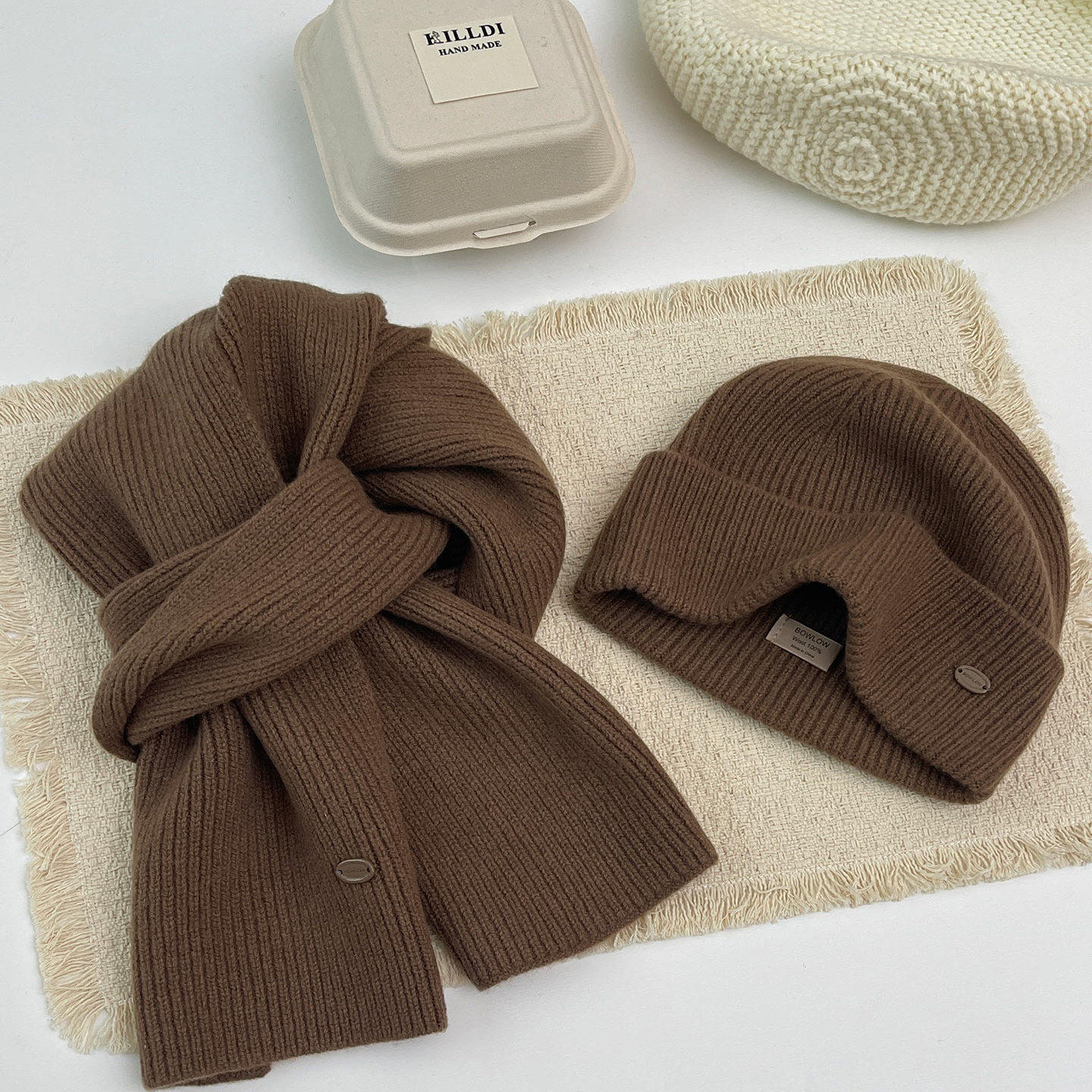 围巾帽子两件套装秋冬保暖羊毛针织围脖女情侣学生2025新款毛线帽,服饰配件/皮带/帽子/围巾,二件套,淘宝优惠券,粉丝福利购,淘宝优惠卷