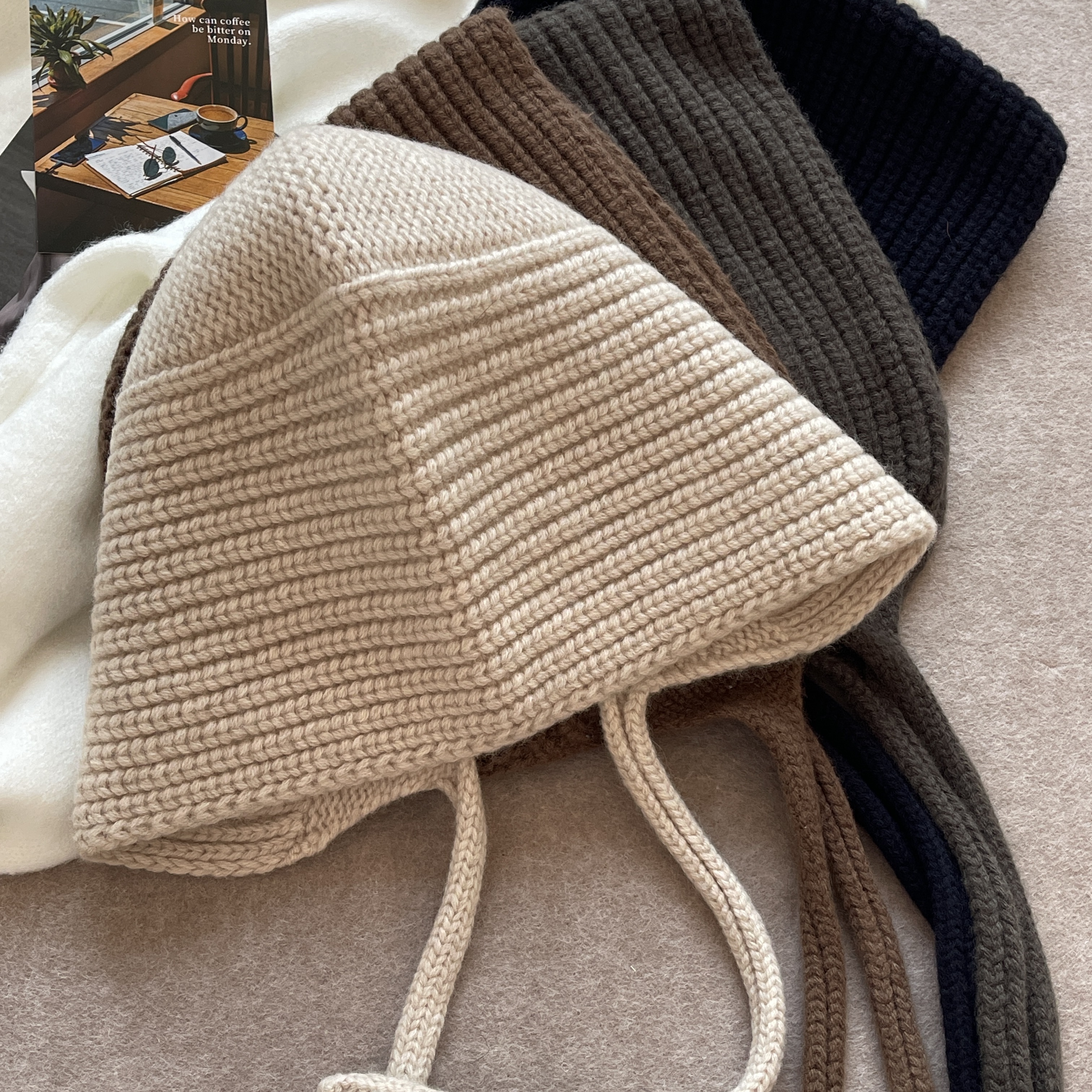 羊毛针织帽巴拉克拉法帽