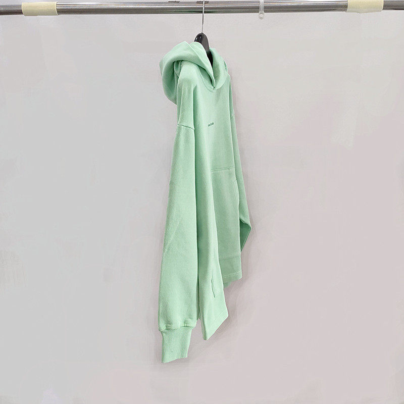 北欧出口尾货秋冬季偏厚款纯棉印花宽松长袖套头连帽卫衣男女同款