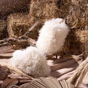 去rua她！COMMEZOEY可爱皮毛一体小卷毛羊皮毛一体室内居家拖鞋女