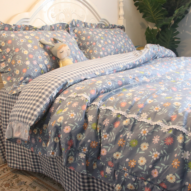 四件套a面全棉纯棉b版牛奶绒