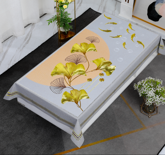 新款桌布免洗防水防油防烫长方形家用茶几台布餐桌布轻奢高级感