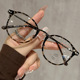 韩版 玳瑁眼镜近视女可配有度数超轻素颜神器适合方圆脸眼睛框架潮
