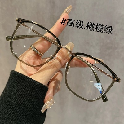 可配度数镜片素颜显白眼睛框架男