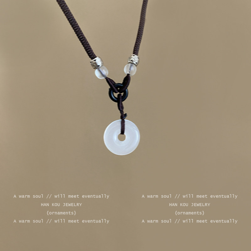 民族风新中式平安扣项链