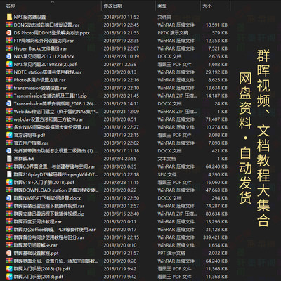 群晖教程 群晖NAS使用设置操作教程图文视频讲解资料 黑白群通用