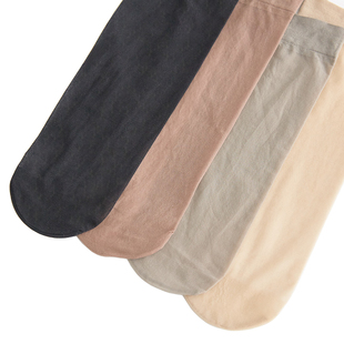 梦娜女士包芯丝短袜防勾堆堆对对天鹅绒秋冬加厚抗寒保暖薄透隐形