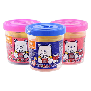 真彩单色彩泥 橡皮泥泥巴儿童手工幼儿园桶装橡胶泥粘土宝宝泥胶泥益智玩具单色不干泥大包装学生彩泥批发6色