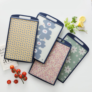 韩国PRACA复古老花双面菜板纳米抗菌防霉砧板案板和面切菜板