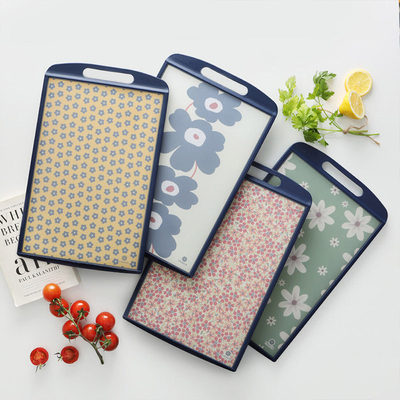 韩国PRACA复古老花双面菜板纳米抗菌防霉砧板案板和面切菜板