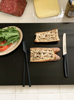 韩国bracket黑色菜板双面抗菌切水果黑色案板食品级塑料防霉砧板