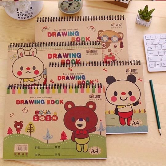 包邮伟盛画本儿童幼儿园a4图画本学生用小学生空白美术本子绘画本