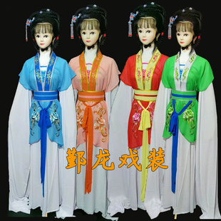 新款戏曲古装京剧越剧黄梅戏小旦小姐丫鬟宫女连身裙丫鬟坎套装惠