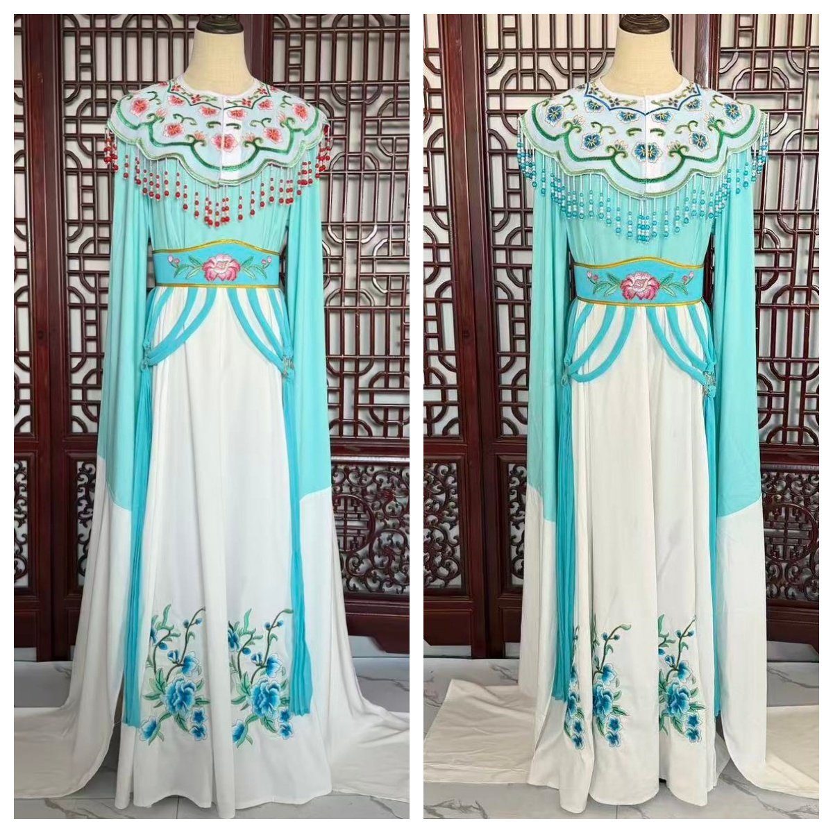 新款古装戏服仿真丝红楼梦林黛玉林妹妹花旦戏服装表演服装演出服