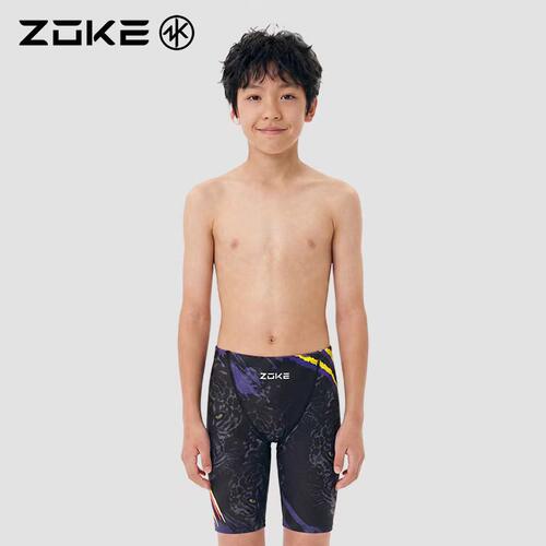 ZOKE洲克男童五分泳裤训练贴身