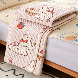 乳胶凉席三件套床单冰丝床垫夏季儿童四件套空调可水洗2023新款zc