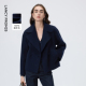新款 朗姿纯羊毛商务通勤毛呢外套短款 翻领呢子通勤2026年春季